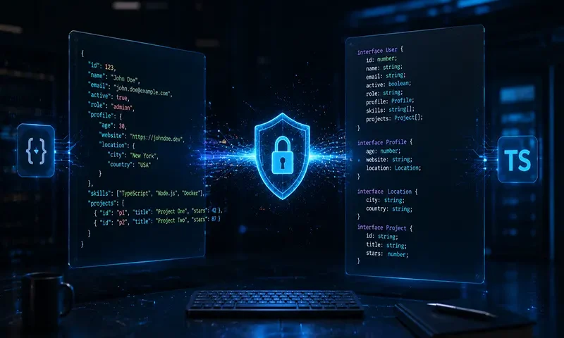 Secure Online JSON to TypeScript Interface Converter