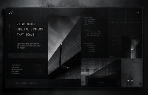 Technical Mono and Code Brutalism Web Design Aesthetic