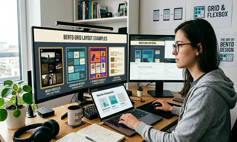 Bento Grid Layout Examples for Responsive Web Design
