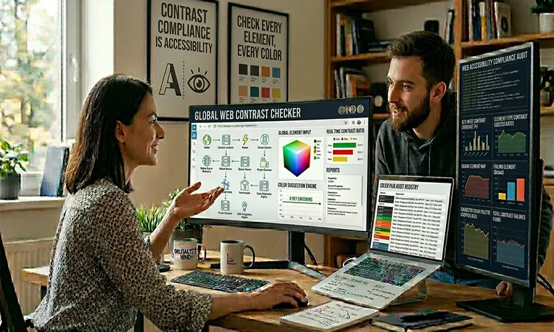 Contrast Ratio Checker for Web Accessibility Compliance