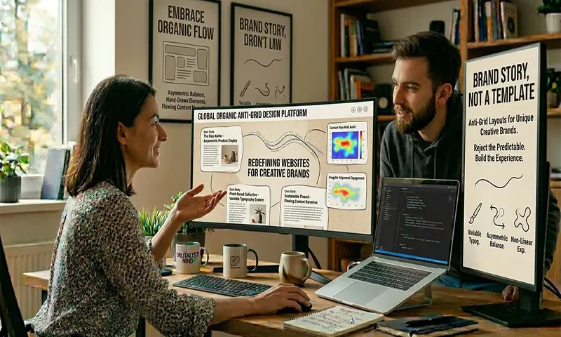 Organic Anti-Grid Layouts for Creative Brand Websites