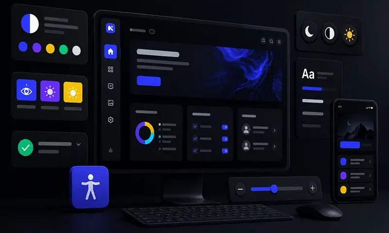 Inclusive Design Patterns for High Contrast Dark Mode